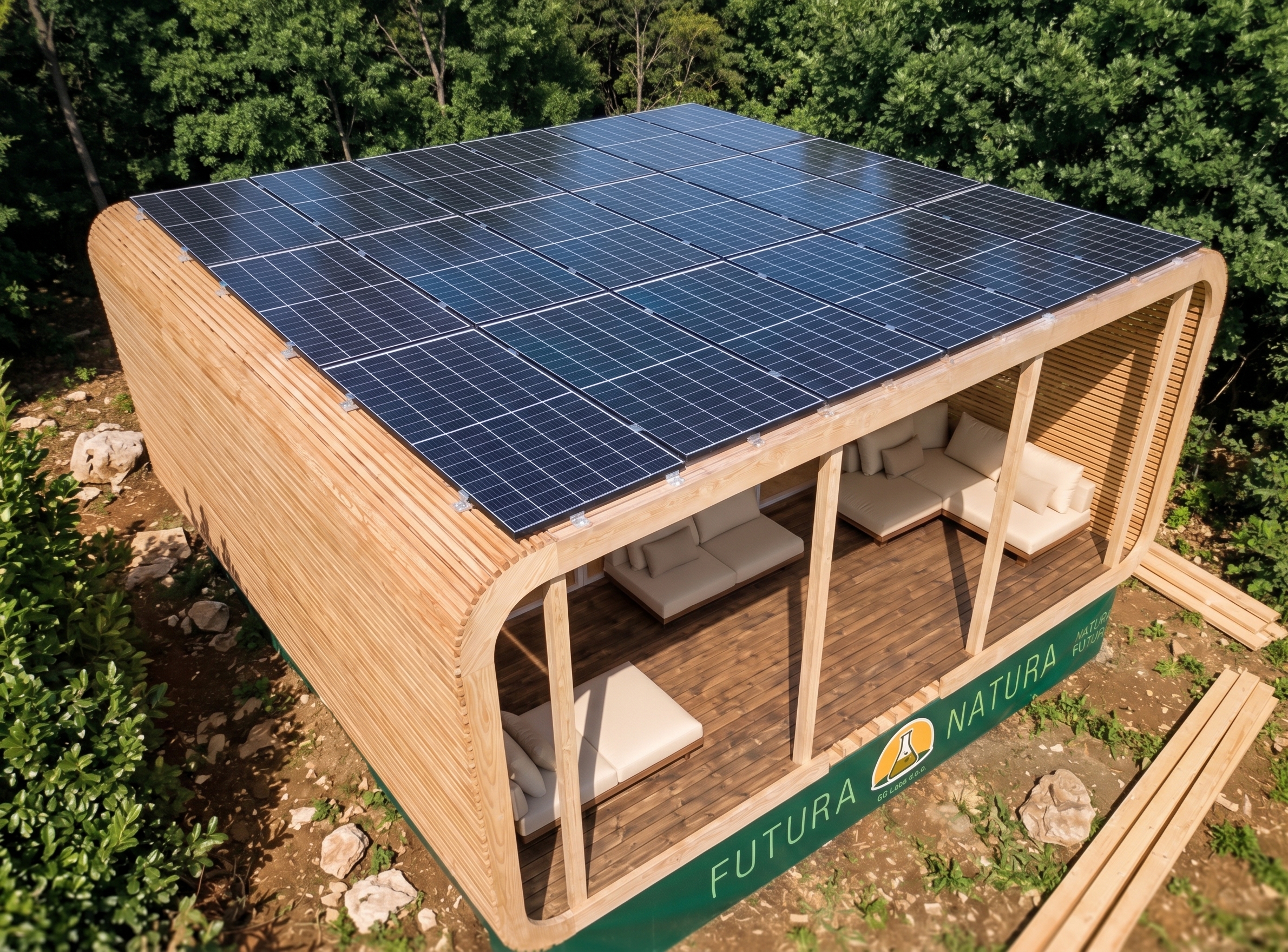 Solarni paneli na kućici